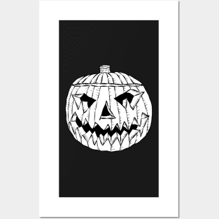 Pen and Ink Jack O'Lantern Posters and Art